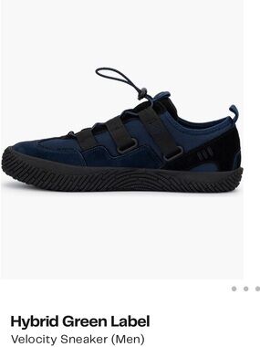HYBRID GREEN LABEL Velocity Sneaker - Navy/Black Size 10 NWT